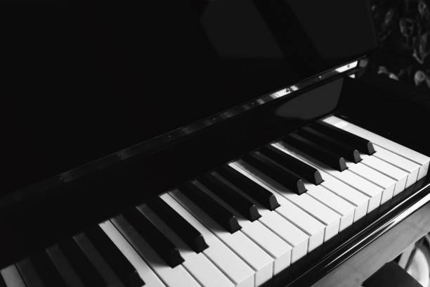 istock black and white piano key with copy space 2015083434