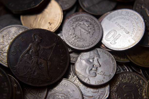 istock Collection of various types of coins 2015125682