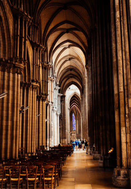 Rouen, France – 26 September, 2023: Interior of Rouen Cathedral in the city of Rouen in the Normandy region of France.