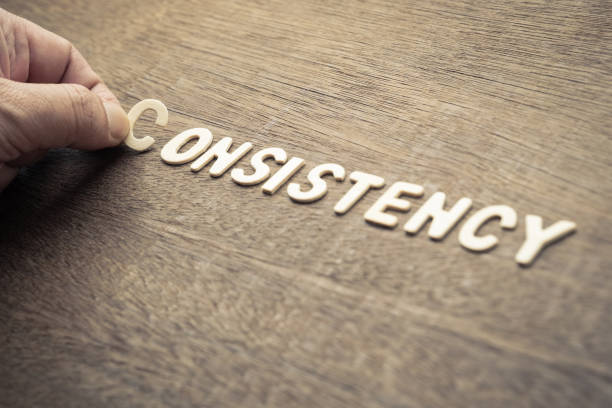 istock Consistency wood word 2015193026