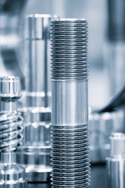 istock Vertical background with various metallic details, industrial metal blue concept background 2015205040