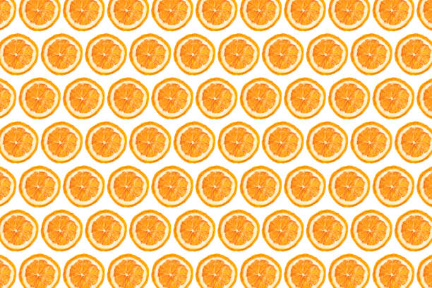 Top view flat design. Dried cross section fruit pattern design.