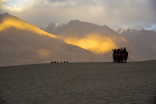 Cloudy Nubra Valley in Ladakh