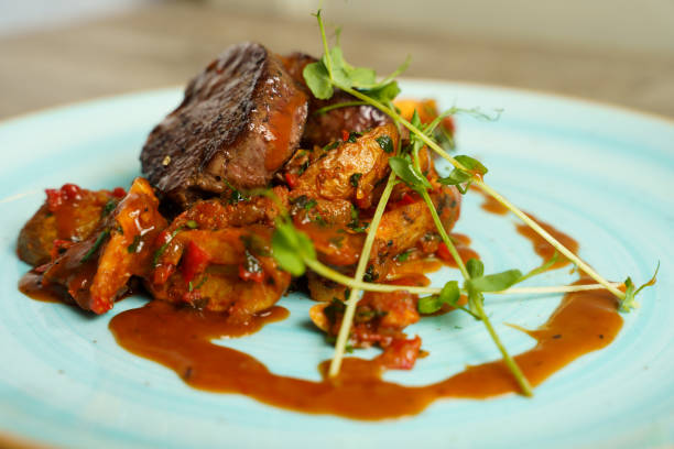 istock Beef medallions with garlic roasted potatoes 2015367778
