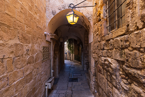 Israel, Jerusalem Old City Jewish quarter.