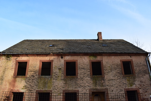 old stone house ruin