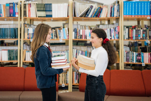 Girl choosing a book