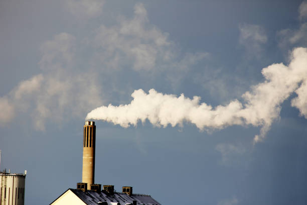 White smoke coming from a smoke tower