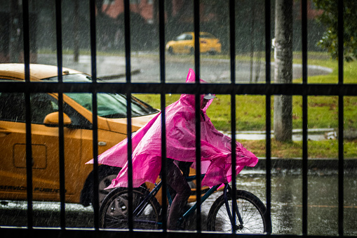 Bogota . Colombia 6 de Febrero  2024: Rainy season Climate change