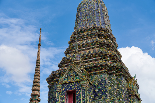 Wat Pho, official Thai name Wat Phra Chetuphon Wimon Mangkhalaram Rajwaramahawihan also known as Temple of Reclining Buddha. Phra Nakhon District. Bangkok. Thailand.