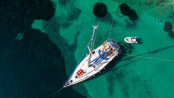 istock Group of young people enjoying vacation on sailboat 2015652020