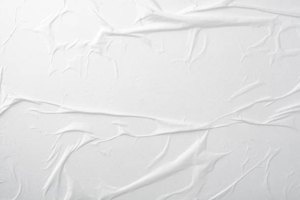 istock White street poster. Paper with folds. 2015688558