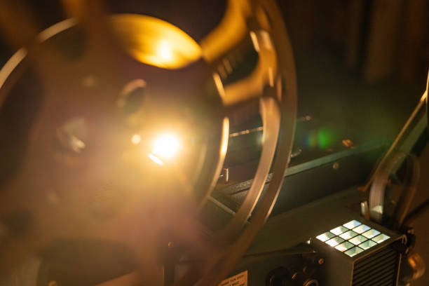 istock Old film cinema projector Reel 2015761046