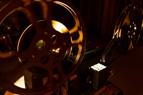istock Old film cinema projector Reel 2015762076