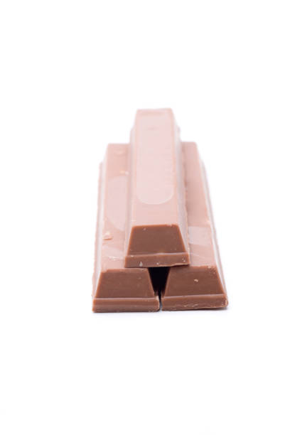 chocolate bar pyramid stock photo