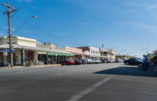 Beechworth, Australia, April 2018, Street view of Beechworth, Victoria, Australia