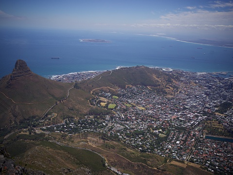 View of Cape Town from Table mountain