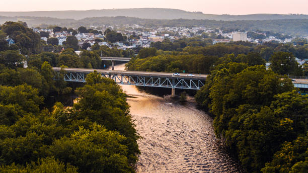 istock Lehigh river bridge under the sunset sky in Lehighton, Pennsylvania 2015969140