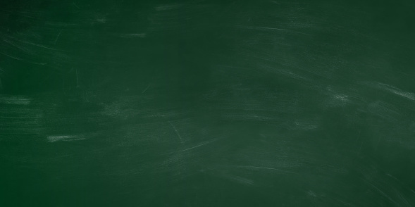 Chalk rubbed out school green chalkboard texture background