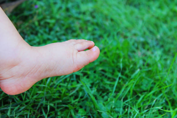Baby foot starting to explore the world
