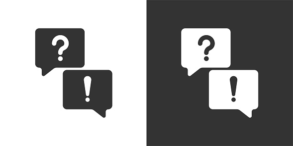 Ask icon. Solid icon that can be applied anywhere, simple, pixel perfect and modern style