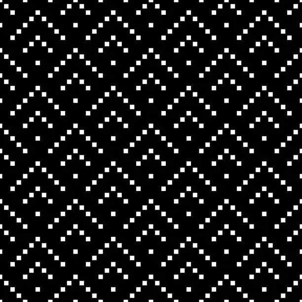 Vector illustration of Seamless pattern. Checks ornament. Quadrangles illustration. Squares wallpaper. Ethnic motif. Polygons backdrop. Geometric background. Digital paper, textile print, web design, abstract. Vector art.