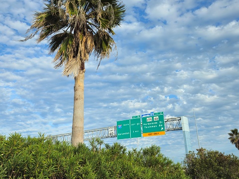Highway Into Beautiful Galveston Island