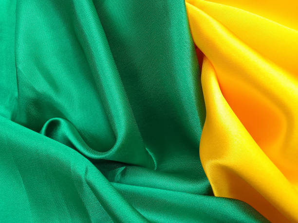 istock green and yellow satin fabric 2016321275