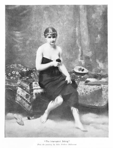istock Female Musician Holds Shaw Around Her by Artist Jules Frederic Ballavoine 2016449433