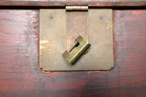 Antique key on book page