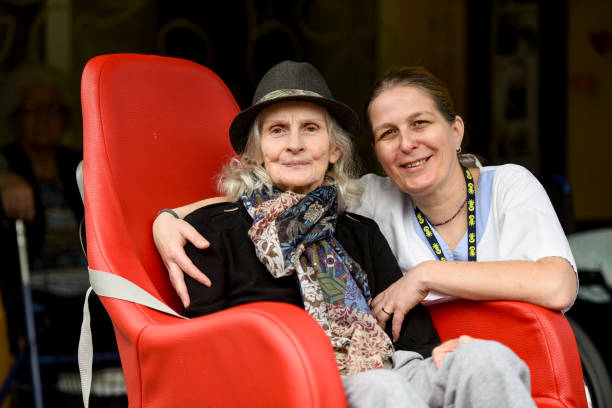 istock Senior women with her caregiver 2016523747