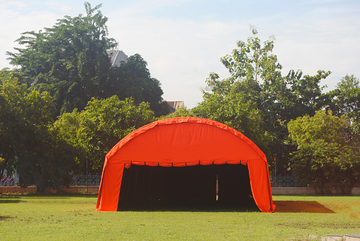 Refugee tent is designed as a short term shelter solution, particularly in support to emergency situations and is not a substitute for a more permanent shelter. It is expected that refugee tents should have a life span of 1 year, minimum, maintaining its sheltering and waterproofing capacities in all types of climates.