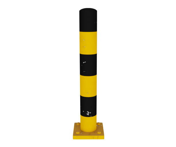 istock 3d rendering industrial yellow safety barrier post 2016614626