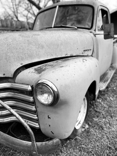 istock Vintage Truck Black and White 2016652691