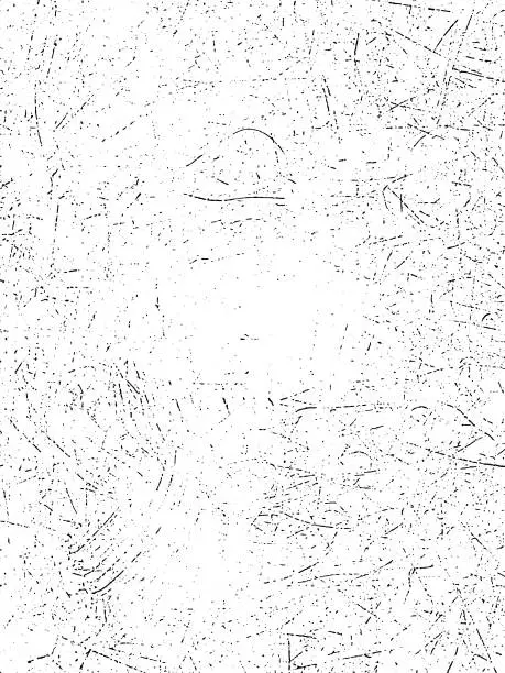 Vector illustration of Vintage wall texture, Black and white drowning of a old wall with scribble and scratches, vintage cracked concrete scribble effect, old wall background crack vector, grunge texture, Fractured texture