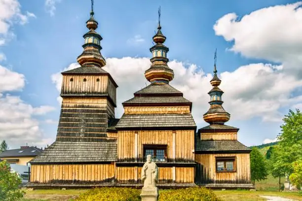 The Church of Cosmas and Damian was built in 1778-1782 on the site of the previous one, which stood for 275 years, using materials from the old church, Krempna, Poland.