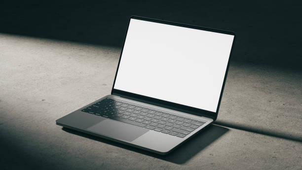 istock Concept mockup for homepage mockup on laptop screen. 3d rendering 2016819205