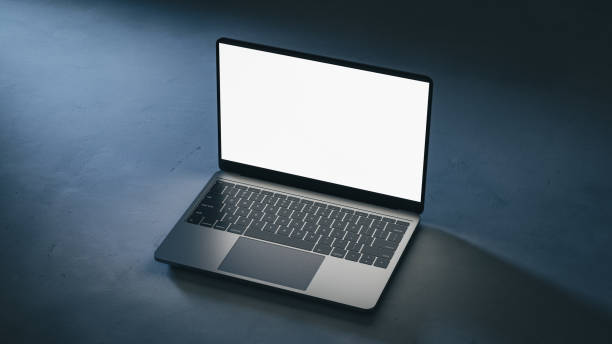istock Concept mockup for homepage mockup on laptop screen. 3d rendering 2016819206