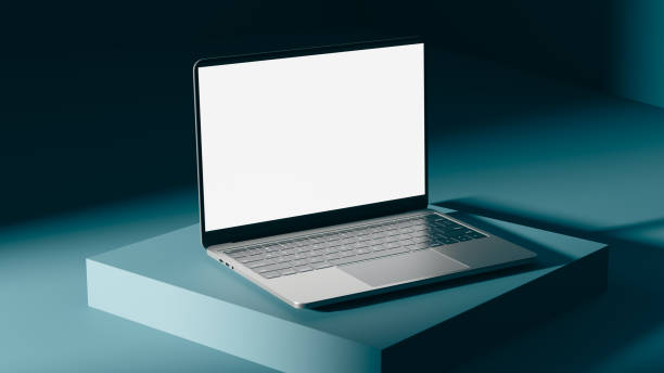 istock Concept mockup for homepage mockup on laptop screen. 3d rendering 2016819210