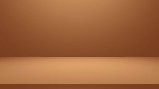 istock Brown room background, empty brown room studio for a background, abstract room background, brown background design 2016836624