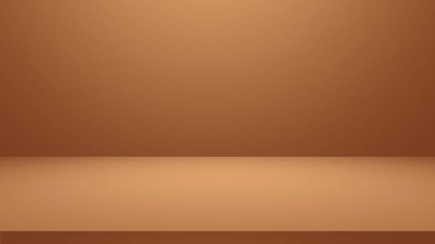 istock Brown room background, empty brown room studio for a background, abstract room background, brown background design 2016836645