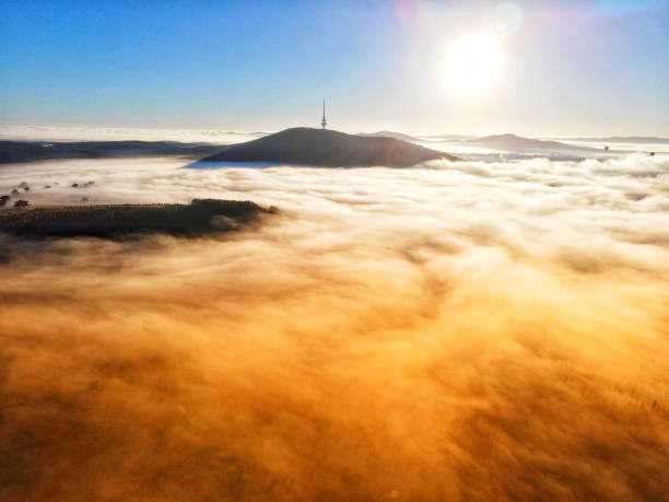 istock Morning Fog- Black Mountain 2016870733