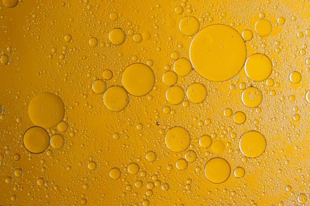 istock Textures and backgrounds obtained by mixing water and oil. Then record the image with a macro lens. 2016899994