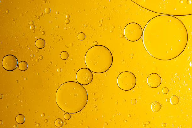 istock Textures and backgrounds obtained by mixing water and oil. Then record the image with a macro lens. 2016901032