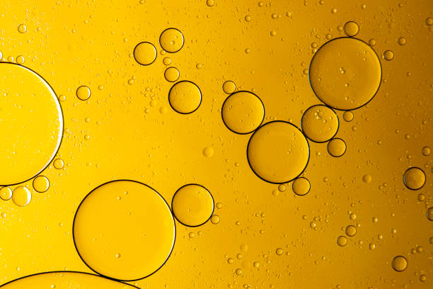 istock Textures and backgrounds obtained by mixing water and oil. Then record the image with a macro lens. 2016901033