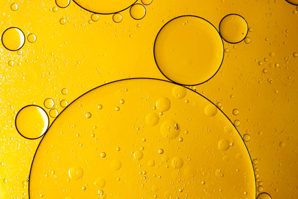 istock Textures and backgrounds obtained by mixing water and oil. Then record the image with a macro lens. 2016901038