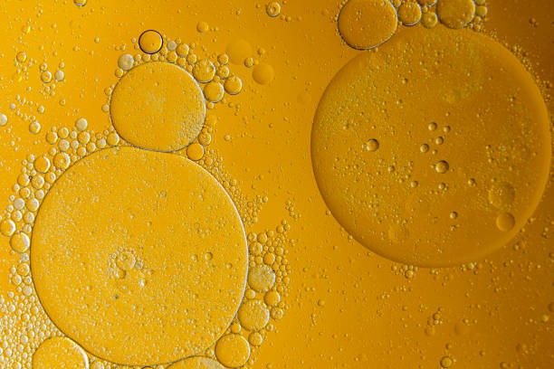 istock Textures and backgrounds obtained by mixing water and oil. Then record the image with a macro lens. 2016901548