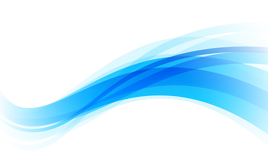 abstract and modern blue wave gradient background for presentation vector