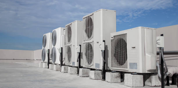 istock air condition outdoor unit compressor install outside the building. 2017109040