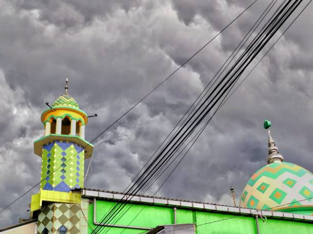 istock Mosque Towers And Domes With Cloudy Clouds In Background 2017120344